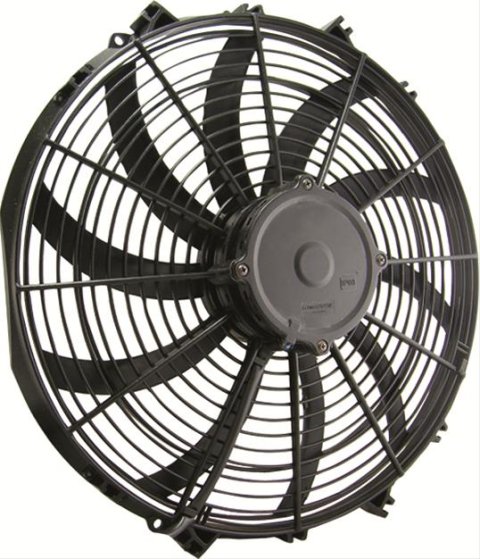 16 Inch 1,810 CFM Maradyne Champion Series Electric Fan M166K Fan, Series, Electric, Single, 16.0 in. Diameter, cfm, 12 V, Puller/Pusher, Black Plastic, Each