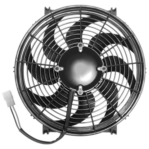 13 Inch 1,560 CFM Maradyne Challenger Series Electric Fan MC136K Fan, Series, Electric, Single, 13.0 in. Diameter, cfm, 12 V, Puller/Pusher, Black Plastic