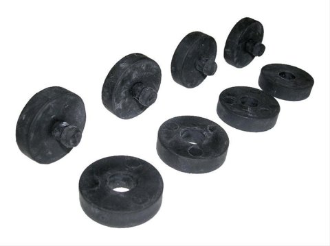 Maradyne Electric Fan Mounting Brackets MFA112 fan Bracket Spacers, Plastic, Black, Set of 8