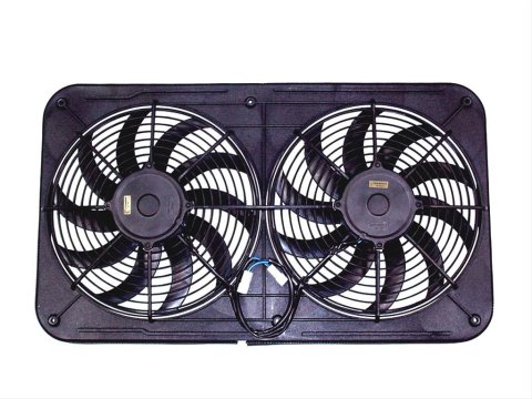 12 Inch 2,300 CFM Maradyne Jetstreme Electric Fan MJS23K Radiator Fan, Dual, Electric, Jetstreme, Nylon, Black, 12.0 in. Diameter, cfm, Each