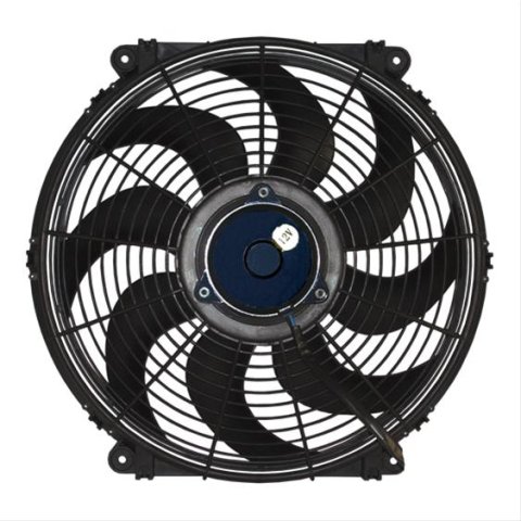 16 Inch 1,661 CFM Maradyne Pacesetter Medium-Profile Electric Fan MP166K Fan, Single, in. Diameter, Puller/Pusher, cfm, Black, Plastic, Each