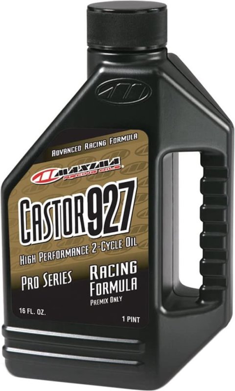 Maxima Castor 927 Pre-Mix Lubricant 23916 Motor Oil, 927, Pre-Mix, Powersports, Mineral, 16 oz., 2-Cycle, Each