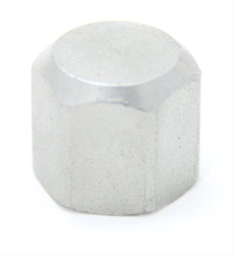 Nitrous Outlet AN Cap Fittings 00-01051-B Fitting, Aluminum, Natural, -4 Female Threads, Each