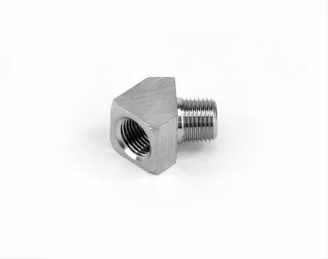 Nitrous Outlet Couplers 00-01120-B Fitting, Coupler, Union, NPT to NPT, 45 Degree, Aluminum, Nickel Plated, 1/8 in. NPT, 1/8 in. NPT, Each