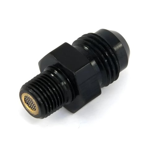 Nitrous Outlet AN to NPT Adapter Fittings 00-01153-F Fitting, Adapter, NPT, Straight, Aluminum, Black Anodized, -6 AN, 1/8 in. NPT, Each