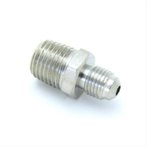 Nitrous Outlet AN to NPT Adapter Fittings 00-01154-B Fitting, Adapter, NPT, Straight, Aluminum, Nickel Plated, -3 AN, 1/4 in. NPT, Each