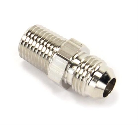 Nitrous Outlet AN to NPT Adapter Fittings 00-01156-B Fitting, Adapter, NPT, Straight, Aluminum, Nickel Plated, -6 AN, 1/4 in. NPT, Each