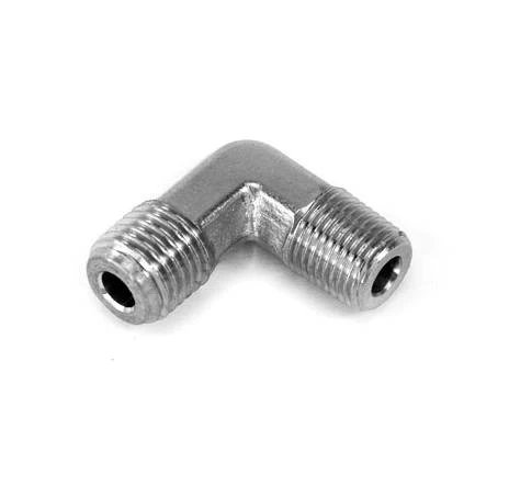 Nitrous Outlet AN to NPT Adapter Fittings 00-01351-J Fitting, Adapter, NPT, 90 Degree, Aluminum, Nickel Plated, -4 AN, 1/8 in. NPT, Each