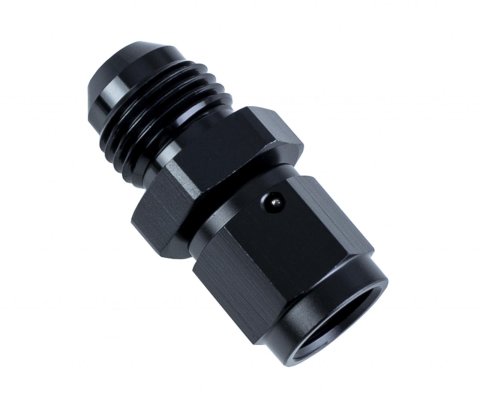 Nitrous Outlet Fittings and Adapters 00-01607 Universal Fittings, 4AN Swivel x 6AN Expander Straight Fitting - Female/Male (BLACK)