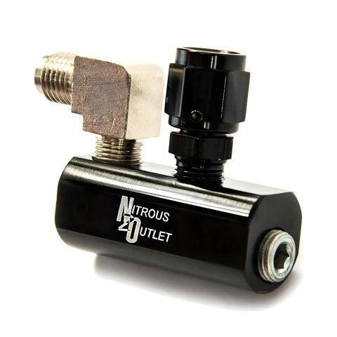 Nitrous Outlet Fuel Rail Distribution Blocks 00-01803-LT1 Fitting, Rail, LT-1 EFI Block, Two 1/8 in. NPT x -4 AN fittings Included, Each