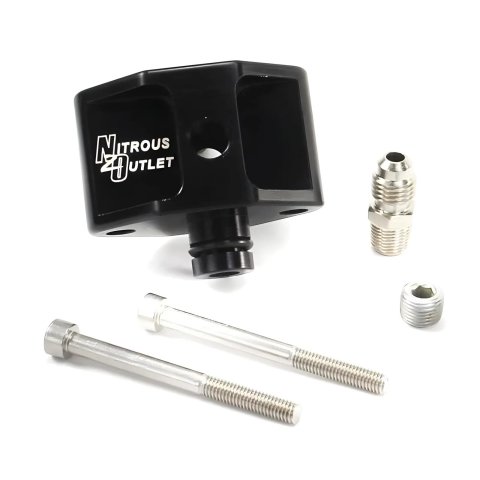Nitrous Outlet Fittings and Adapters 00-01805 05-10 4.6/5.4L 3V Ford Billet Fuel Rail Adapter
