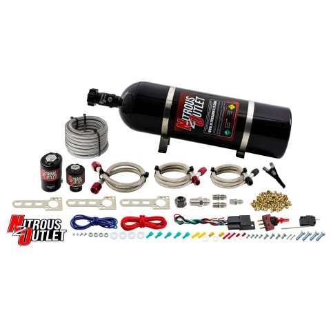 Nitrous Outlet EFI Single Nozzle Systems 00-10000-15 GM System (15lb Bottle)