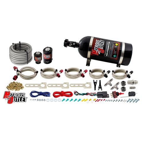 Nitrous Outlet EFI Dual Nozzle Systems 00-10002-10 GM System (10lb Bottle)