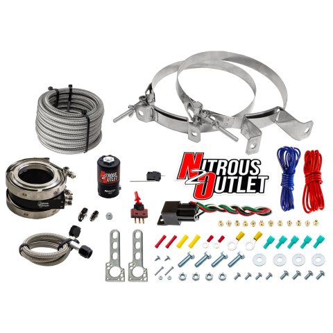 Nitrous Outlet Oxide Systems 00-10051-00 Systems, Interspooler 3" Boosted Dry Collar System (50-400HP)(No Bottle)
