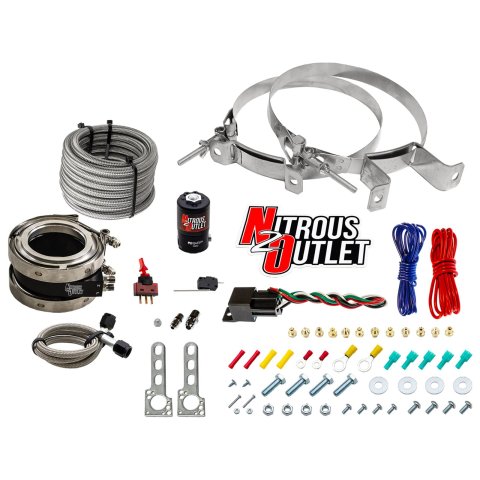 Nitrous Outlet Oxide Systems 00-10054-00 Systems, Interspooler 4" Boosted Dry Collar System (50-400HP)(No Bottle)