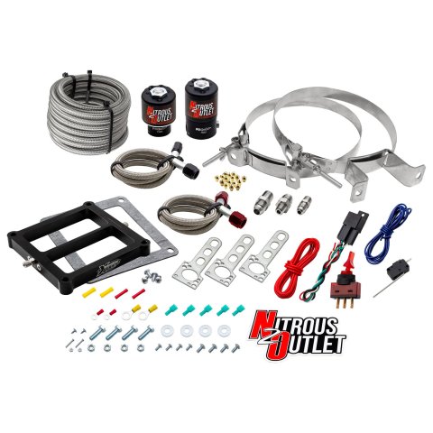 Nitrous Outlet Oxide Systems 00-10071-00 Systems, Weekend Warrior 4500 Plate System - Gas/E85 (5-55psi)(100-350 HP)(No Bottle)