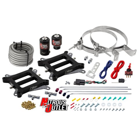 Nitrous Outlet Oxide Systems 00-10072-00 Systems, Weekend Warrior 4150 Tunnel Ram System - Gas/E85 (5-55 psi)(100-400 HP)(No Bottle)
