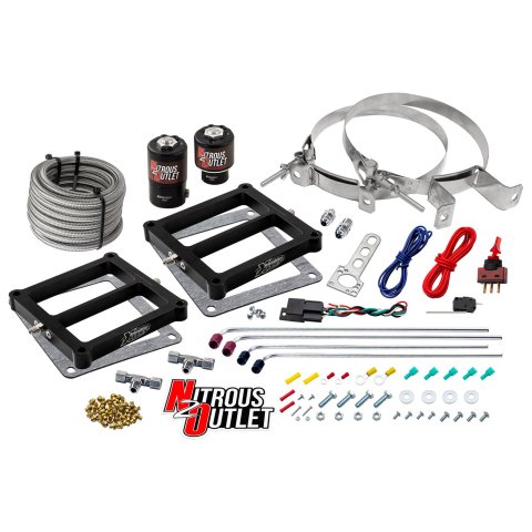 Nitrous Outlet Oxide Systems 00-10073-00 Systems, Weekend Warrior 4500 Tunnel Ram System - Gas/E85 (5-55 psi)(100-400 HP)(No Bottle)
