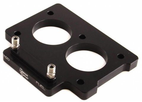 Nitrous Outlet Oxide Plate Systems 00-10100-15 Systems, EFI Plate, Wet Style, WOT Switch Activation, 15 lbs. Bottle, for Use On 52mm Throttle Body, Chevrolet, Pontiac, 5.7L LT, Kit