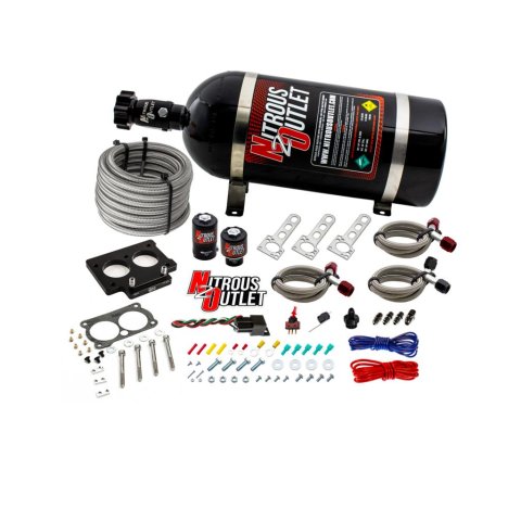 Nitrous Outlet Oxide Plate Systems 00-10101-10 Systems, EFI Plate, Wet Style, WOT Switch Activation, 10 lbs. Bottle, Chevrolet, V8, Kit