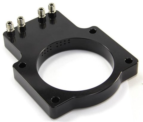 Nitrous Outlet Oxide Plate Systems 00-10109-15 Systems, EFI Plate, Wet Style, WOT Switch Activation, 15 lbs. Bottle, for 90mm LSX Intake, Cadillac, Chevy, Pontiac, Small Block LS, Kit