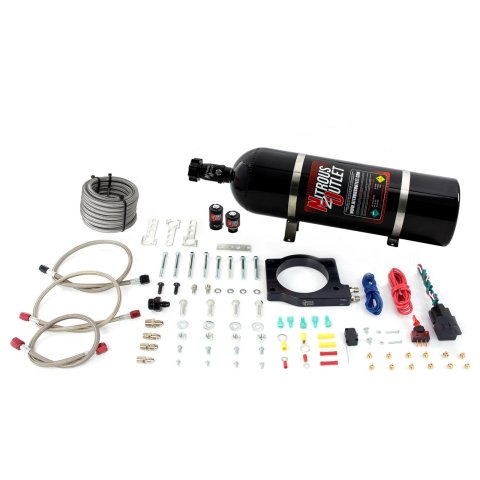 Nitrous Outlet Oxide Plate Systems 00-10125-15 90mm MagnaCharger Kit (15lb Bottle)