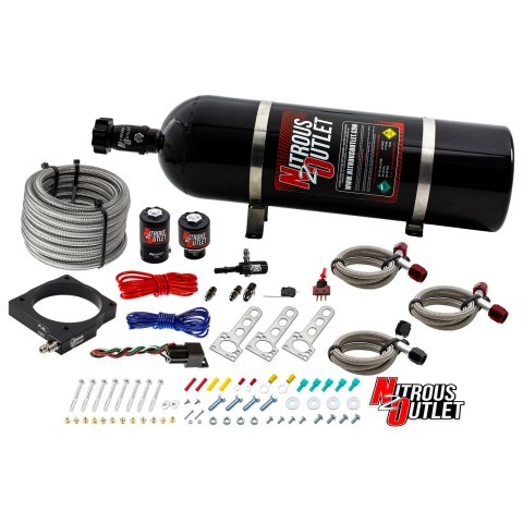 Nitrous Outlet Oxide Plate Systems 00-10131-15 85mm EFI 5.7 & 6.1 Hemi System (15lb Bottle)