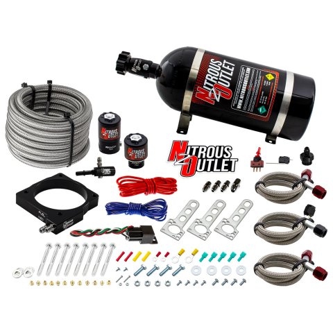 Nitrous Outlet Oxide Plate Systems 00-10133-10 90mm EFI 5.7 & 6.1 Hemi System (10lb Bottle)