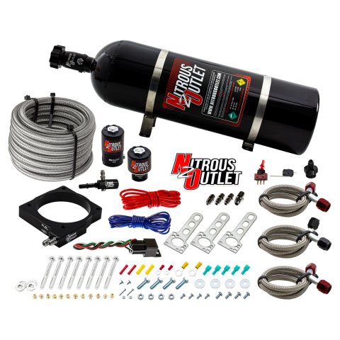 Nitrous Outlet Oxide Plate Systems 00-10133-15 90mm EFI 5.7 & 6.1 Hemi System (15lb Bottle)