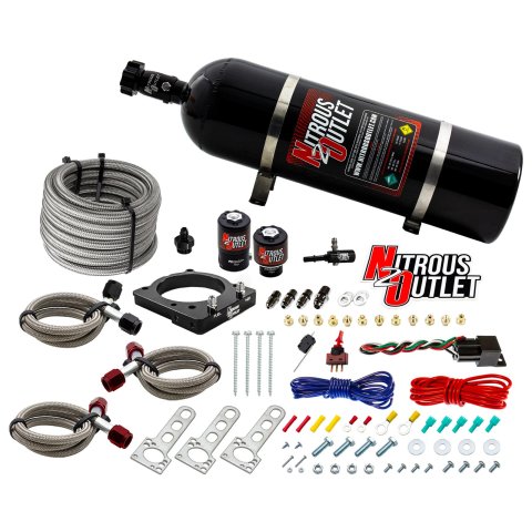 Nitrous Outlet Oxide Plate Systems 00-10138-15 85mm EFI 6.4 Hemi System (15lb Bottle)