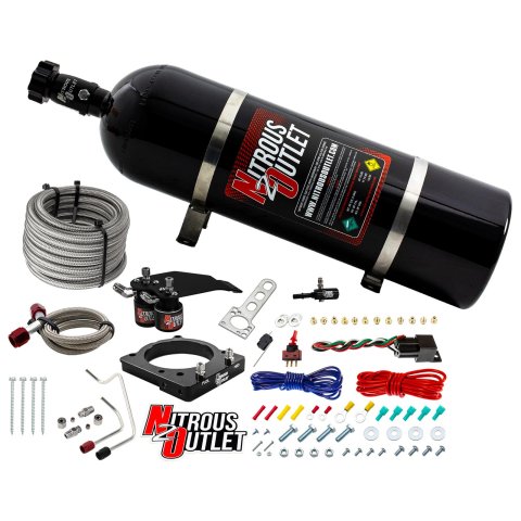 Nitrous Outlet Oxide Plate Systems 00-10139-15 2011-2014 6.4 Hemi Hardline System (15lb Bottle)