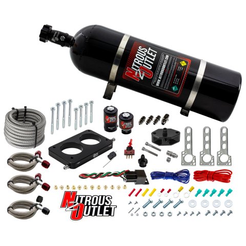 Nitrous Outlet Oxide Plate Systems 00-10142-15 05-10 Mustang GT System (15lb Bottle)
