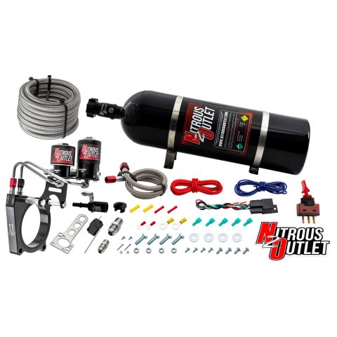 Nitrous Outlet Oxide Plate Systems 00-10145-15 11+ Mustang GT Hardline System (15lb Bottle)