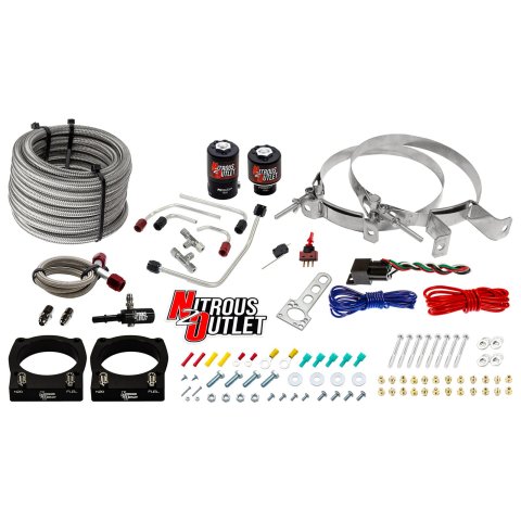 Nitrous Outlet Oxide Plate Systems 00-10155-00 2008-2010 Dodge Viper Hard-lined System (No Bottle)