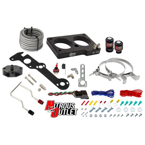 Nitrous Outlet Oxide Plate Systems 00-10157-00 99-01 Cobra, 03-04 Mach 1 Ford 4 Valve Hard-Lined System (No Bottle)