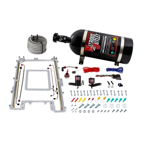 Nitrous Outlet Oxide Plate Systems 00-10174-10 ZL1 LSA Blower system (10Lb Bottle) (55 PSI)(100-150-200-250-300HP)