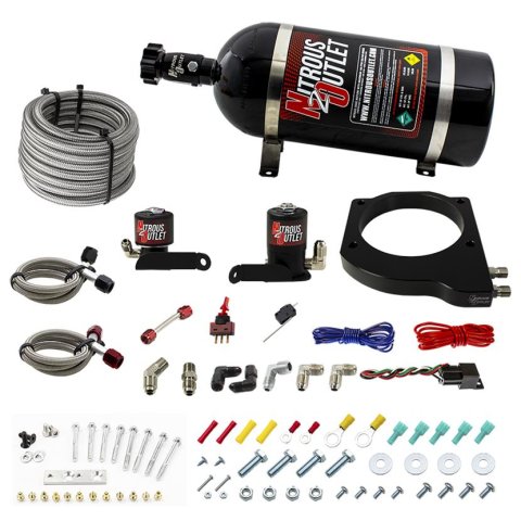 Nitrous Outlet Oxide Plate Systems 00-10176-10 2009-2014 CTS-V 102mm system (10LB Bottle) (55 PSI)(50-100-150-200HP)