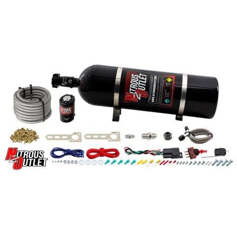 Nitrous Outlet Single Nozzle Dry Systems 00-10200-15 GM EFI System (15lb Bottle)
