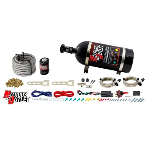 Nitrous Outlet Dual Nozzle Systems 00-10201-10 GM EFI Dry System (10lb Bottle)