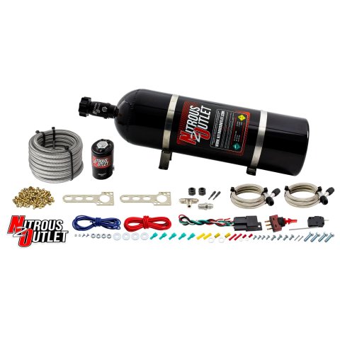 Nitrous Outlet Dual Nozzle Systems 00-10201-15 GM EFI Dry System (15lb Bottle)