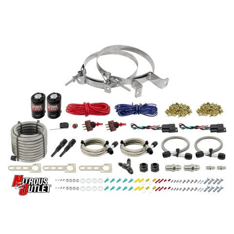Nitrous Outlet Dual Nozzle Systems 00-10207-00 Universal EFI Stage Dry System (No Bottle)