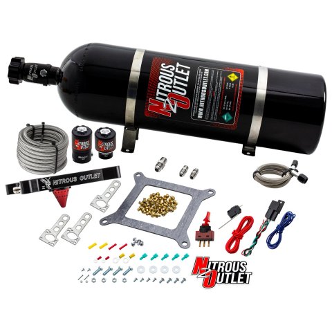 Nitrous Outlet Stinger Plate Oxide Systems 00-10600-15 4150 System (50-400hp) Low PSI(15LB Bottle)