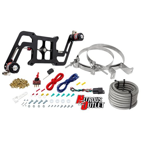 Nitrous Outlet Stinger Plate Oxide Systems 00-10604-00 4150 System, Boomerang 2 Sol Bracket Low PSI(No Bottle)
