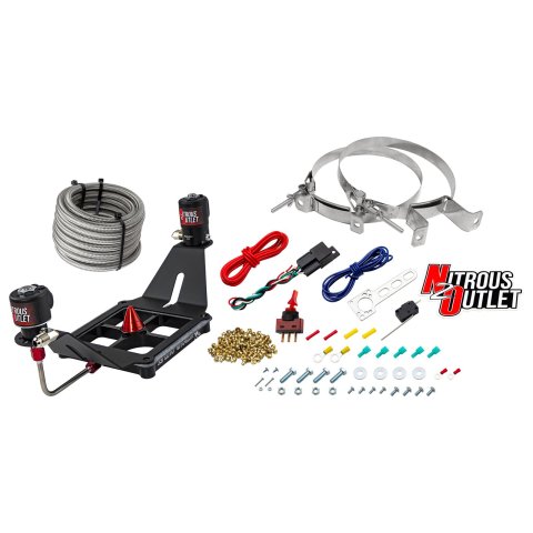 Nitrous Outlet Stinger Plate Oxide Systems 00-10660-00 4500 System, Deep EFI Center Sol Bracket Low PSI(No Bottle)