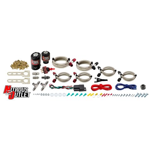 Nitrous Outlet Single-to-Dual Stage Conversion Kits 00-10901 Dual Wet Nozzle Kit