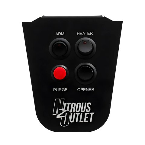 Nitrous Outlet Switch Panels 00-11023 Panel, Cup Holder Mount, Aluminum, Black, 4 Switches, Chevy, Each