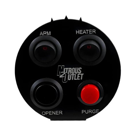 Nitrous Outlet Switch Panels 00-11029 Panel, Cup Holder Mount, Aluminum, Black, 4 Switches, Ford, Each