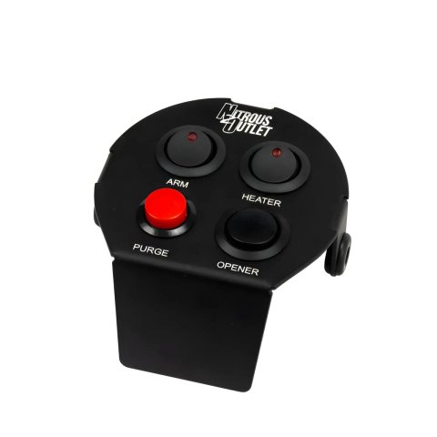 Nitrous Outlet Electrical Switch Panels 00-11045 Panels, Dodge 2015-2019 Challenger Cup Holder Panel - System Arm/Purge/Bottle Heater/Remote Opener