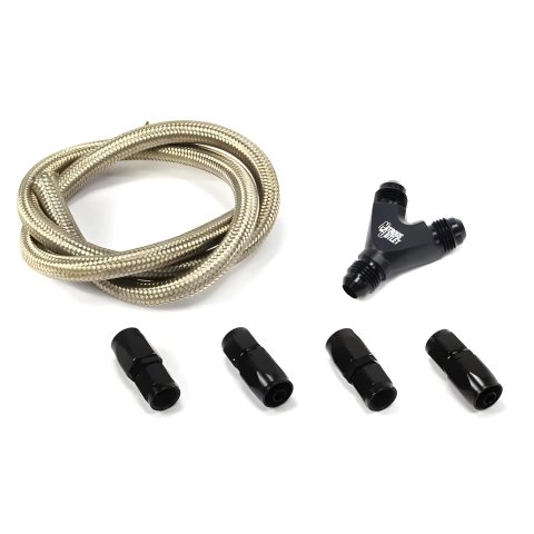 Nitrous Outlet Dedicated Fuel System Dual Supply Plumbing Kits 00-12999-B Kit (Black Fittings)