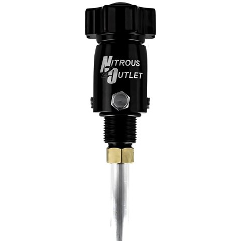Nitrous Outlet Oxide Bottle Valves 00-31012 Valves, Billet High-flow, 10 lbs. Capacity, Black Anodized, Each